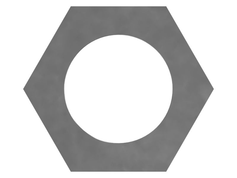 Шестигранная стопорная гайка M30 x 1,5 мм