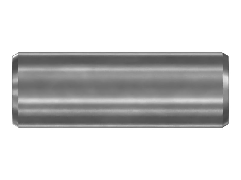 Стальной установочный штифт с торцом с фаской, длина 36 мм