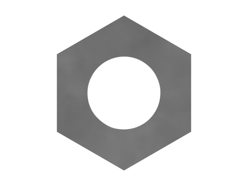 Латунная стопорная гайка с шестигранной резьбой 3/8-24