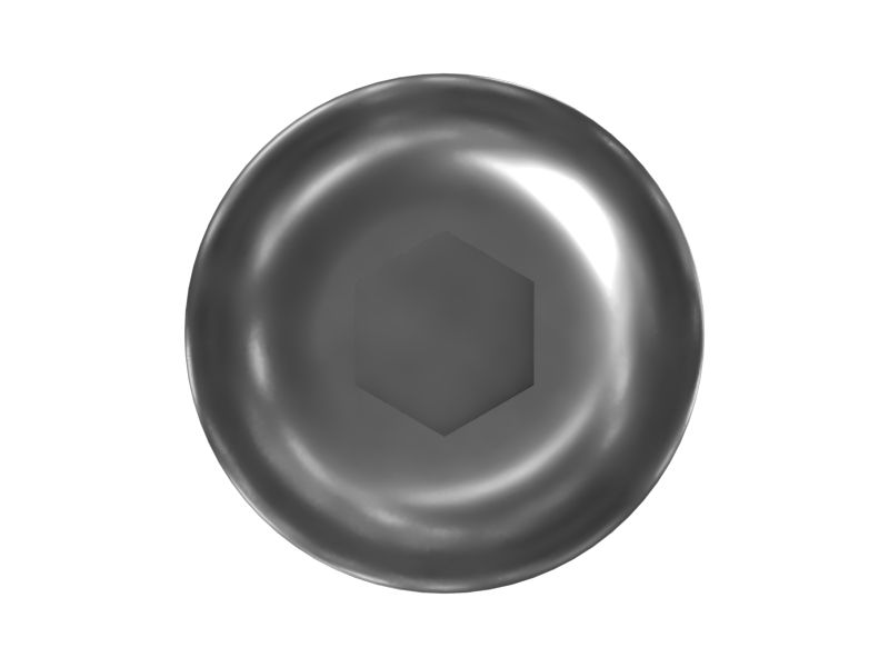 Приводной винт с шестигранным гнездом и полукруглой головкой, длина 20 мм