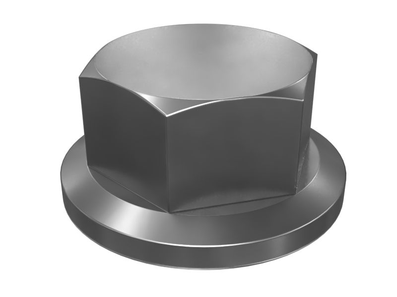 Шестигранная фланцевая гайка M6 x 1 мм