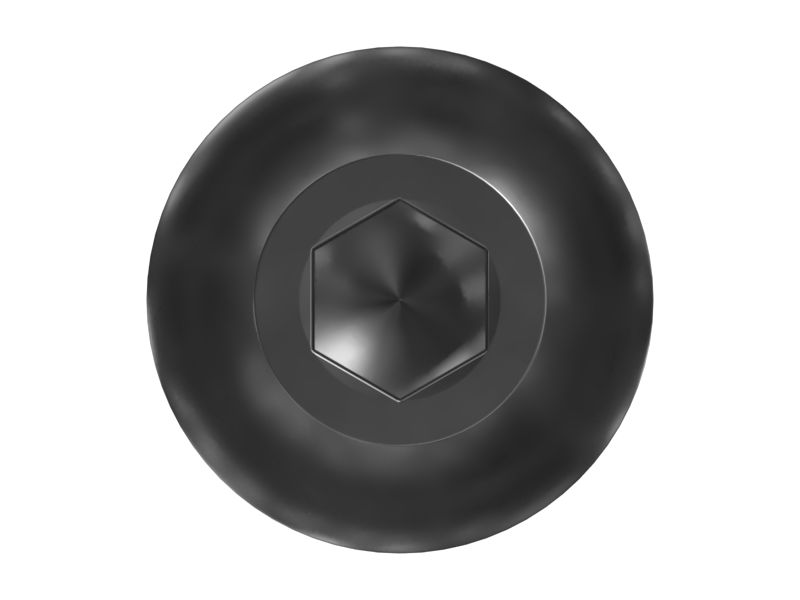 Приводной винт с шестигранным гнездом с головкой кнопки длиной 25 мм