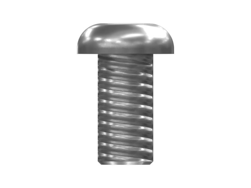 Приводной винт с шестигранным гнездом и полукруглой головкой, длина 20 мм