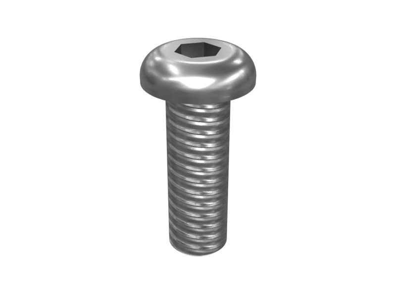 259-6492: 1/4''-20 X 3/4'' Hex Socket Button Head Bolt 2596492 купить