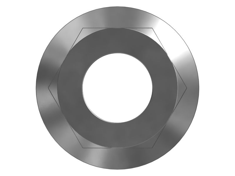 ГАЙКА ШЕСТИГРАННАЯ С ФЛАНЦЕМ