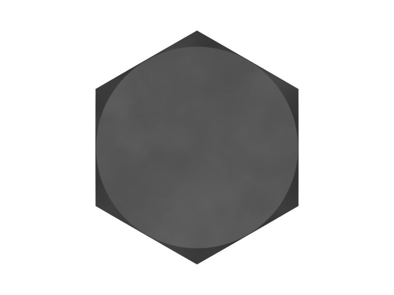 Болт с шестигранной головкой размером M10x1,5