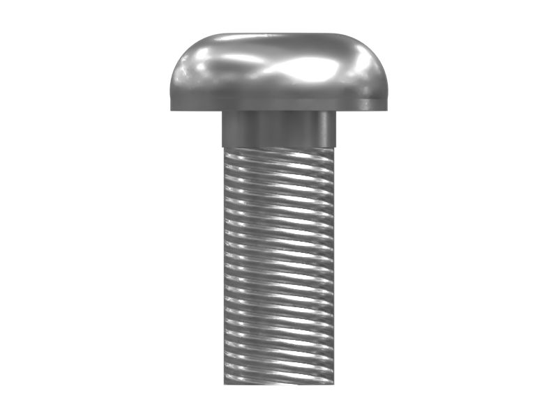 Винт с пуговичной головкой длиной 12 мм