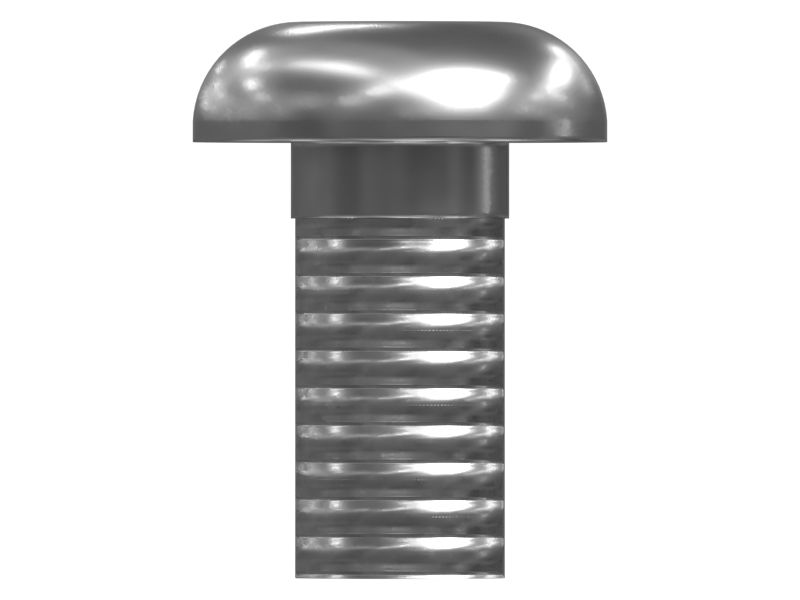 Винт с полукруглой головкой и резьбой M4X0,7