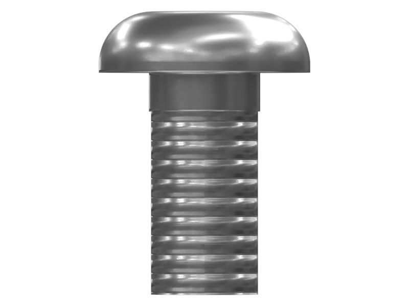 Винт с полукруглой головкой и резьбой M4X0,7