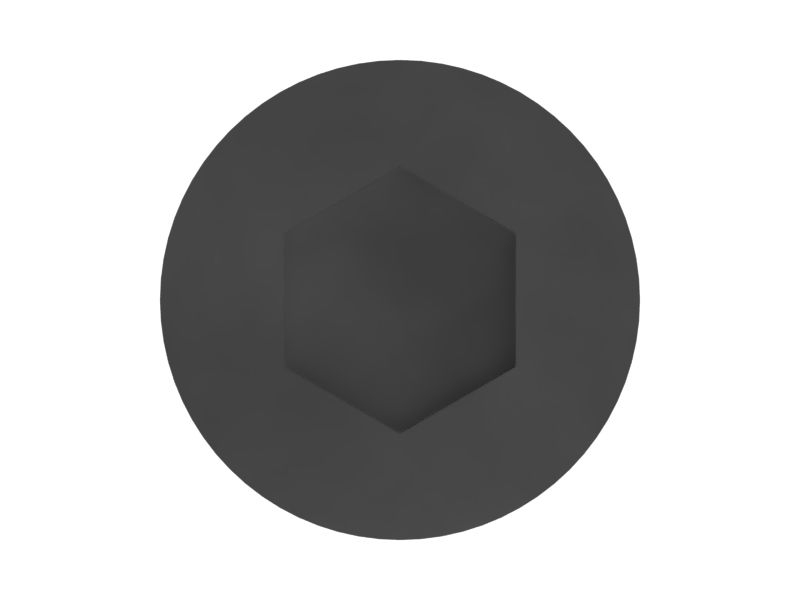 Болт с шестигранной головкой под торцевой ключ с резьбой 6-32