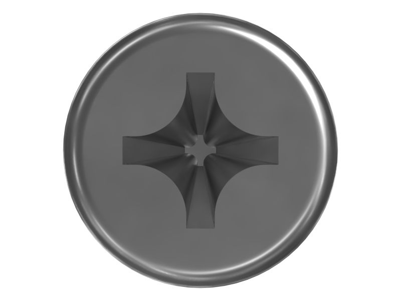 Винт с поддонной головкой длиной 6,35 мм