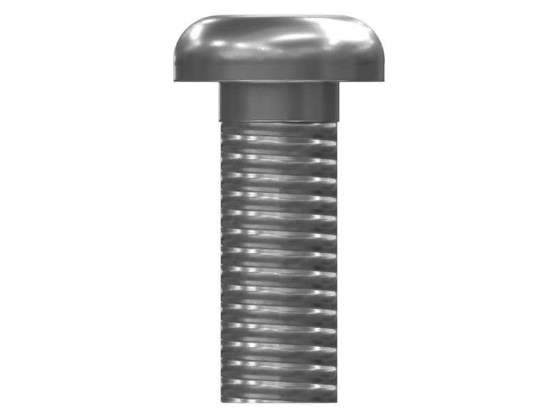 Крепежный винт из нержавеющей стали с полукруглой головкой под шестигранный торцевой ключ с резьбой M6X1.