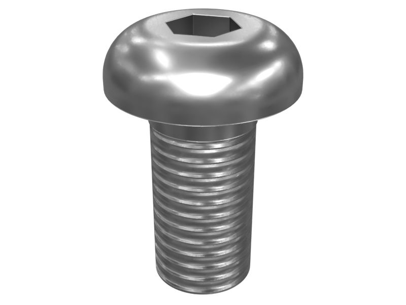 3E-8043: 3/8"-16 X 3/4" Rounded Pan Head Internal Hex Screw 3E8043 купить