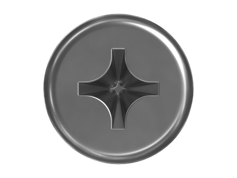 Винт с потайной головкой и резьбой #10-32