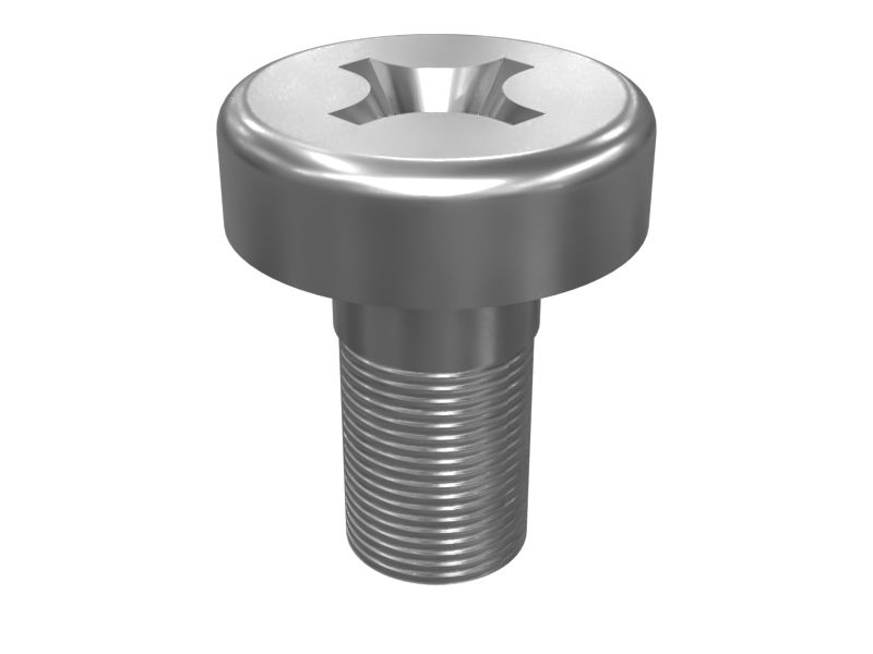 2F-7306: Винт с поддонной головкой длиной 6,35 мм