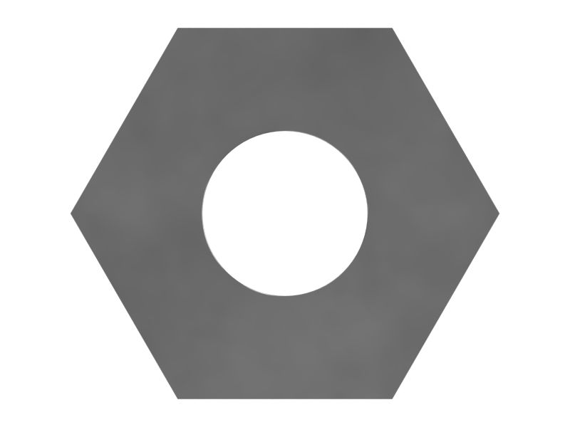 Гайка шестигранная #4-40X2,49