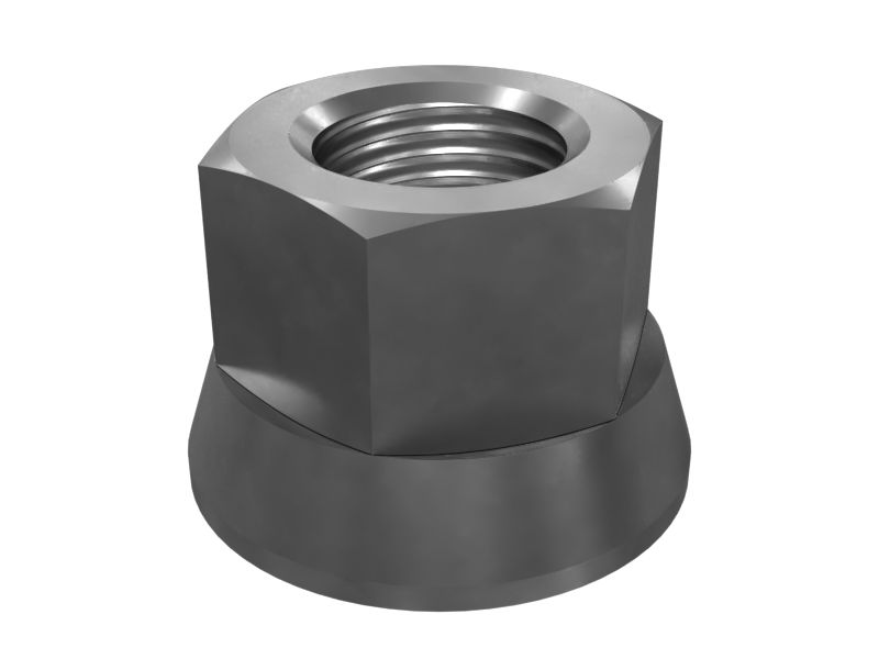 8W-3891: Шестигранная фланцевая гайка с резьбой 1-8