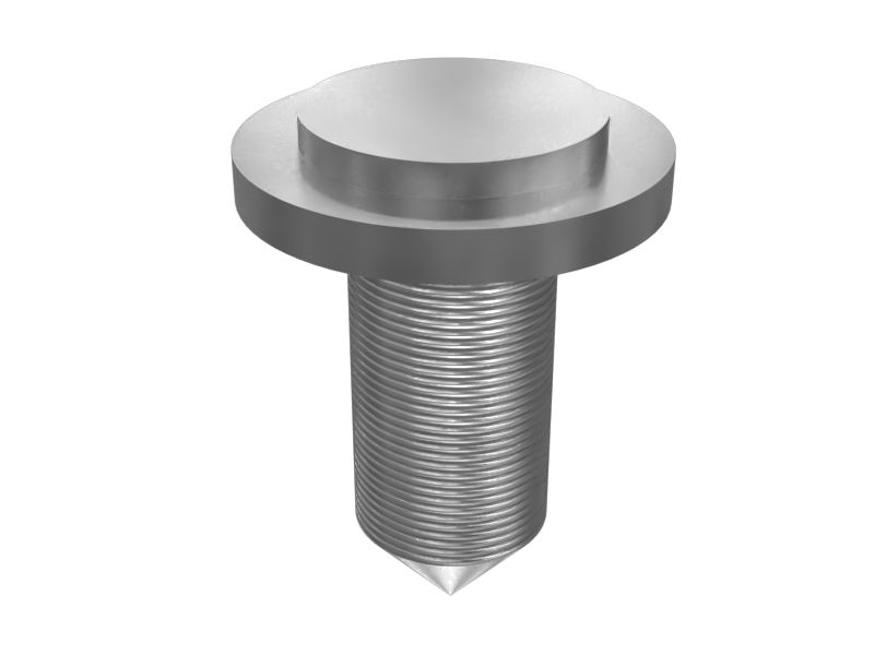 171-7325: Самонарезающий винт с плоской головкой, длина 12 мм