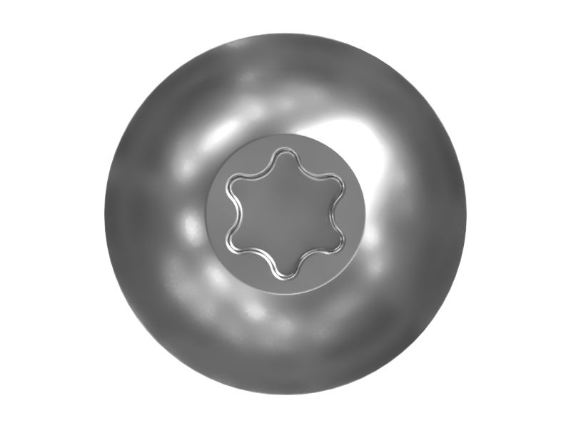 Резьбовой винт со сферической головкой длиной 18 мм