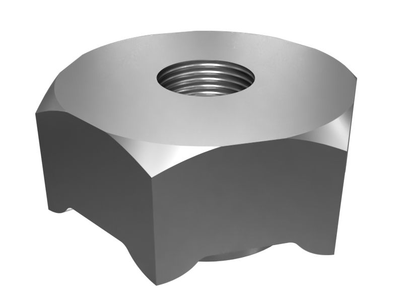 Длинная направляющая приварная гайка M4X0,7