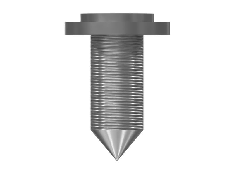 Самонарезающий винт с плоской головкой, длина 12 мм