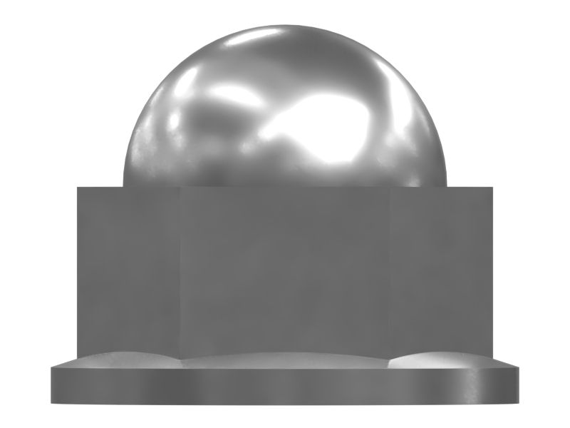 Гайка в виде желудя с наружным диаметром 13 мм