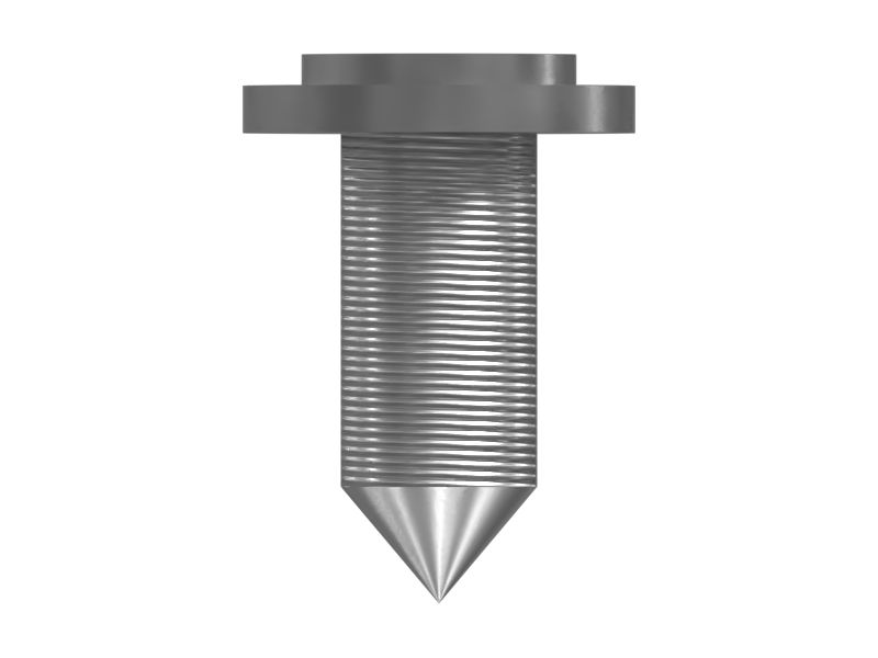 Самонарезающий винт с плоской головкой, длина 12 мм