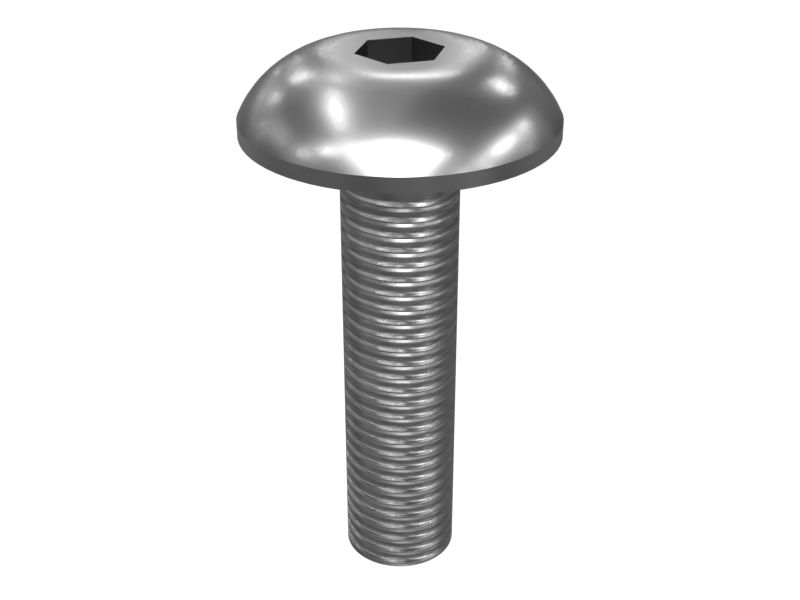 Винт со сферической головкой #1/4-20 для резьбового солнцезащитного козырька кабины