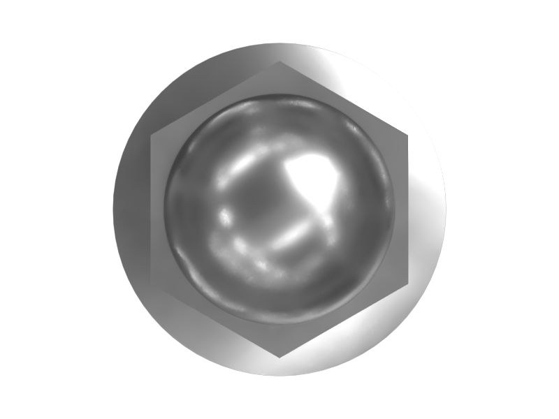 Гайка в виде желудя с наружным диаметром 13 мм