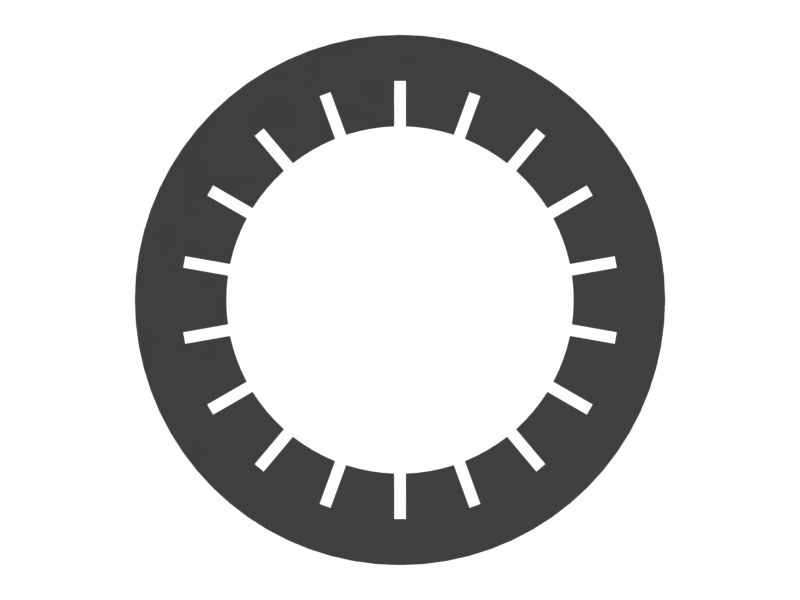 Стопорная шайба с внутренним зубчатым сцеплением