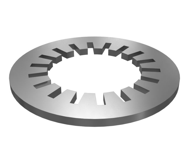 Стопорная резьбовая шайба M12 с внутренним зубчатым зацеплением