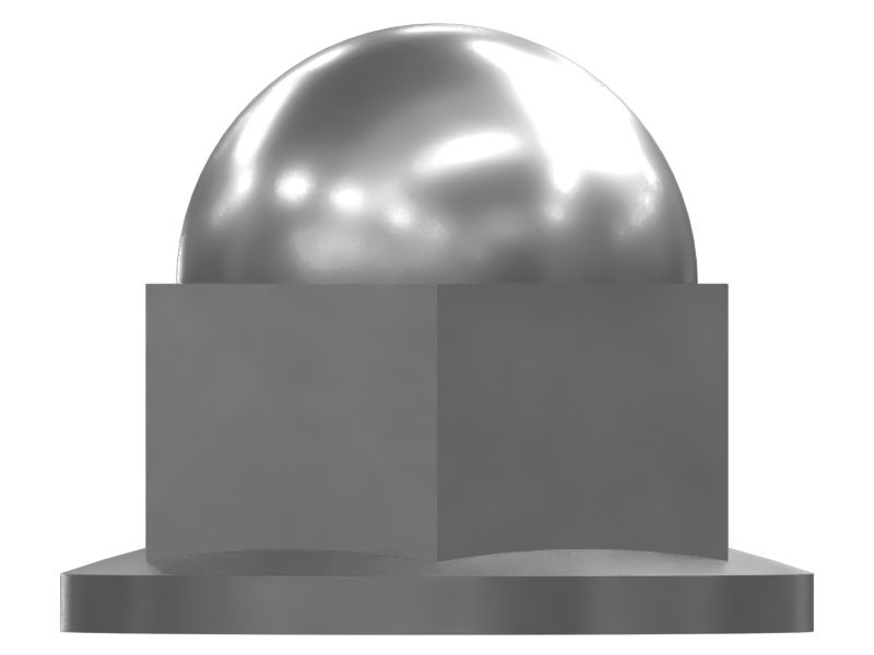 Гайка в виде желудя с наружным диаметром 13 мм