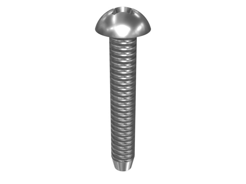 Винт с цилиндрической скругленной головкой