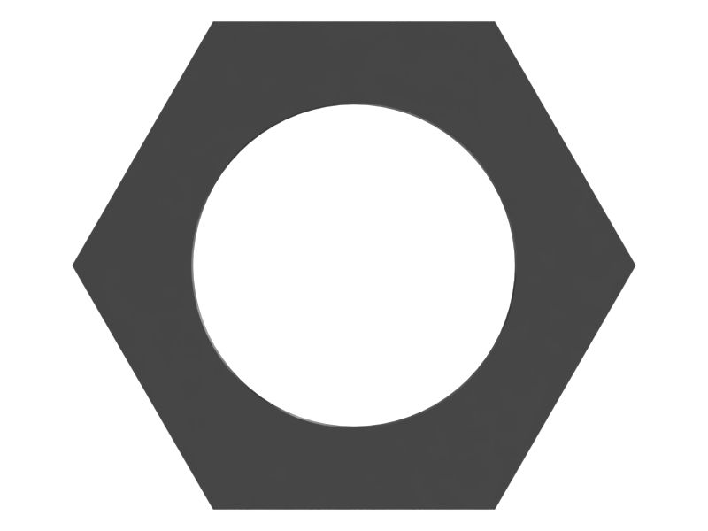 Приварная гайка с резьбой M12 X 2 мм