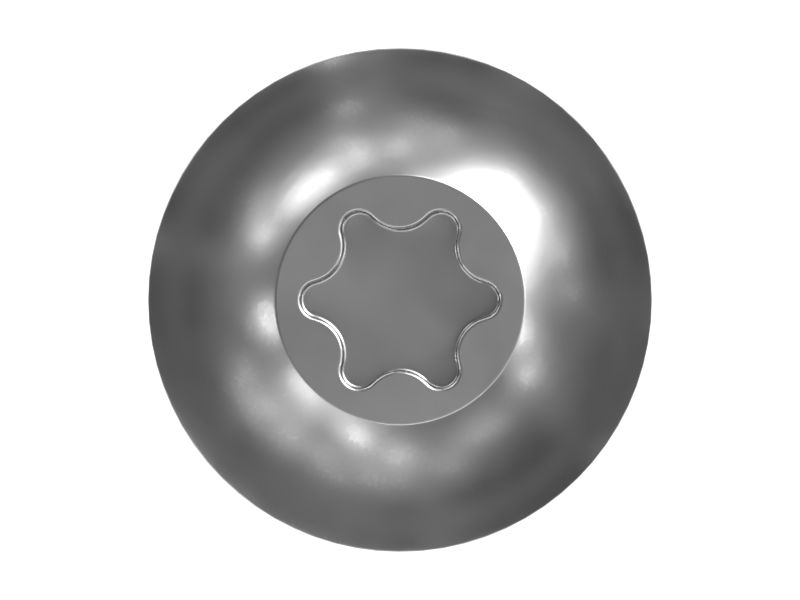 Винт с буртиком