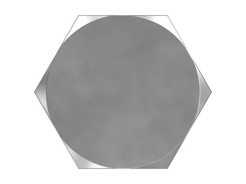 Болт с шестигранной головкой 1/2"-13 x 2