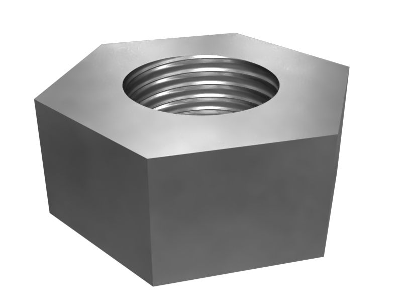 Приварная шестигранная гайка M10 x 1,5 мм