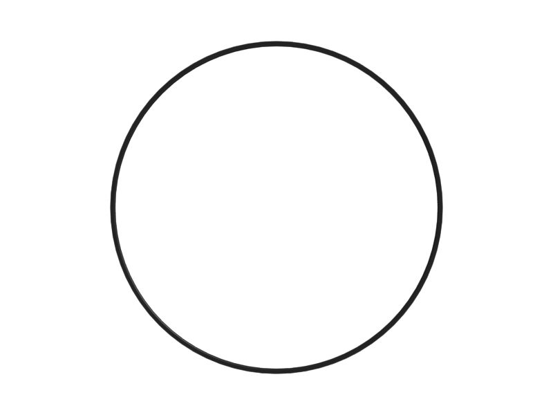 Резиновое уплотнение тормоза с наружным диаметром 424,61 мм