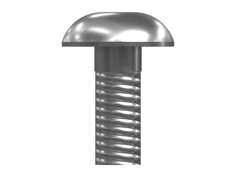 Винт со сферической головкой длиной 10 мм