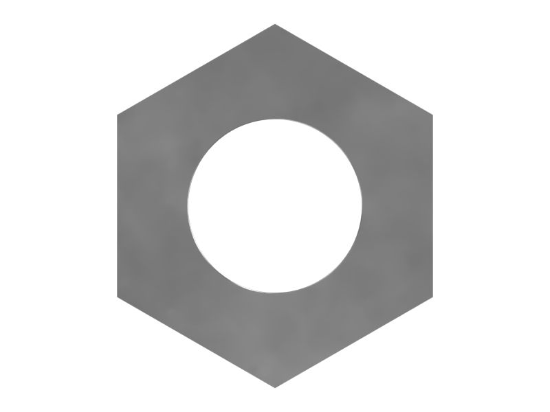 Приварная шестигранная гайка M10 x 1,5 мм