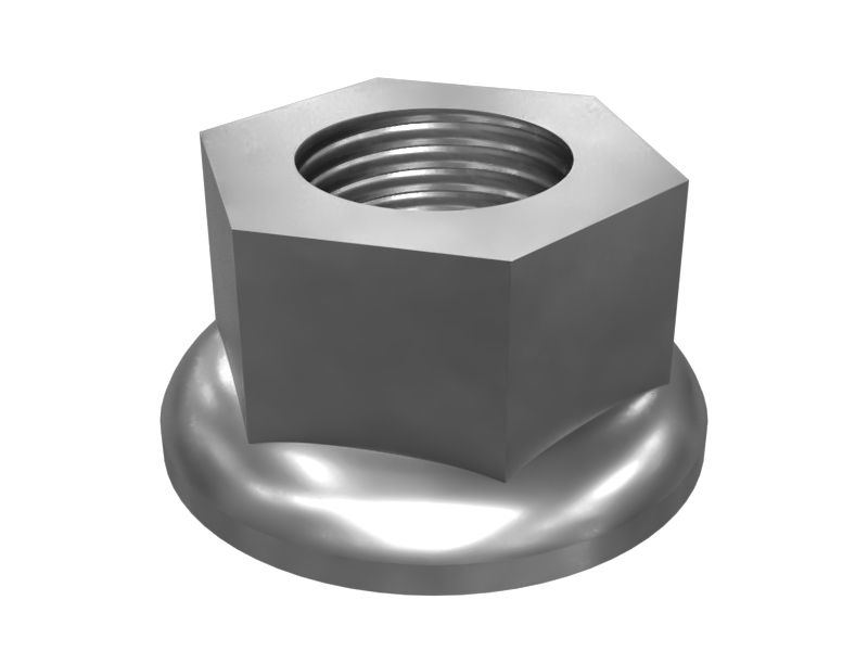 8S-0934: Шестигранная фланцевая гайка ремня безопасности с резьбой 7/16-20