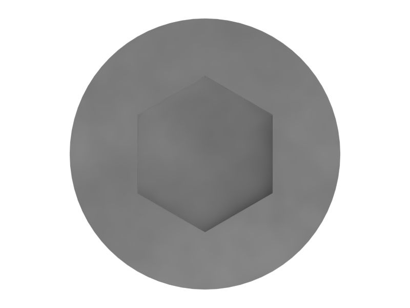 Болт с шестигранной головкой под торцевой ключ M6-1 х 30 мм