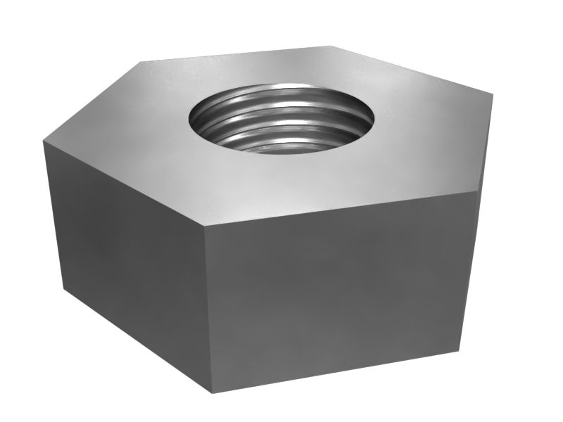 Шестигранная сварная гайка M6 x 1 мм