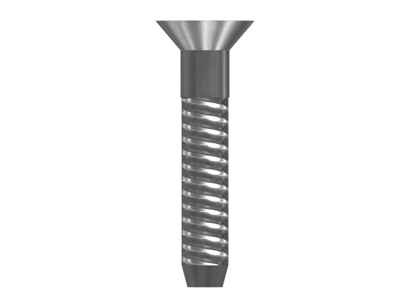 Самонарезающий винт с плоской потайной головкой