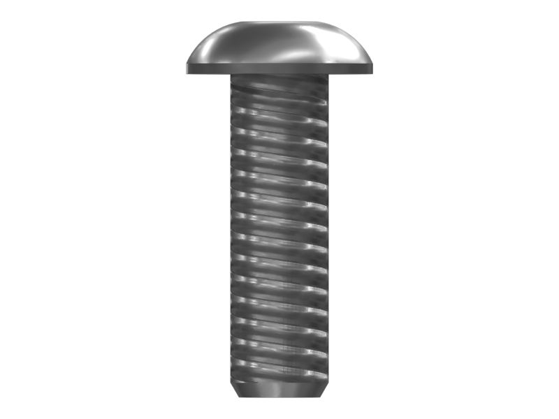 Крепежный винт с полукруглой головкой