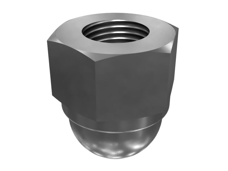 500-6122: M12 X 1.75mm Hex Acorn Nut 500-6122 Caterpillar
