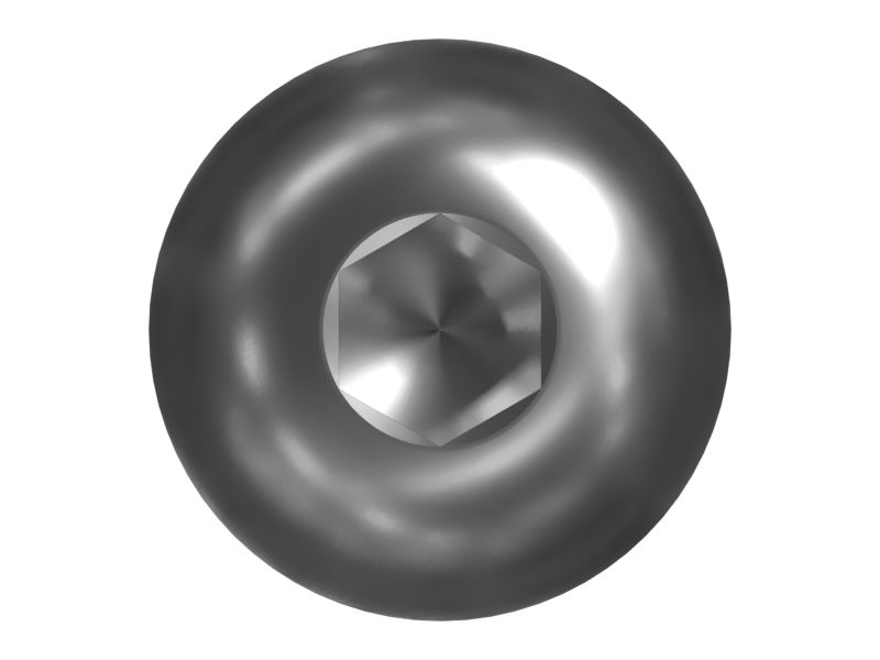 Крепежный винт с полукруглой головкой