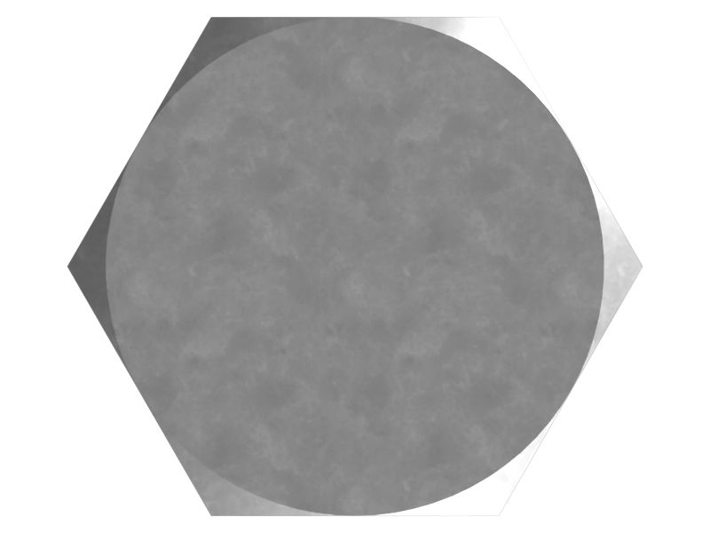 Болт с шестигранной головкой с резьбой M16X2