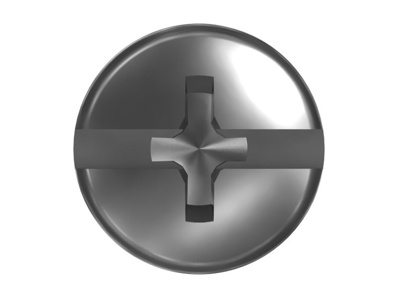 Винт с цилиндрической головкой и резьбой #12-24