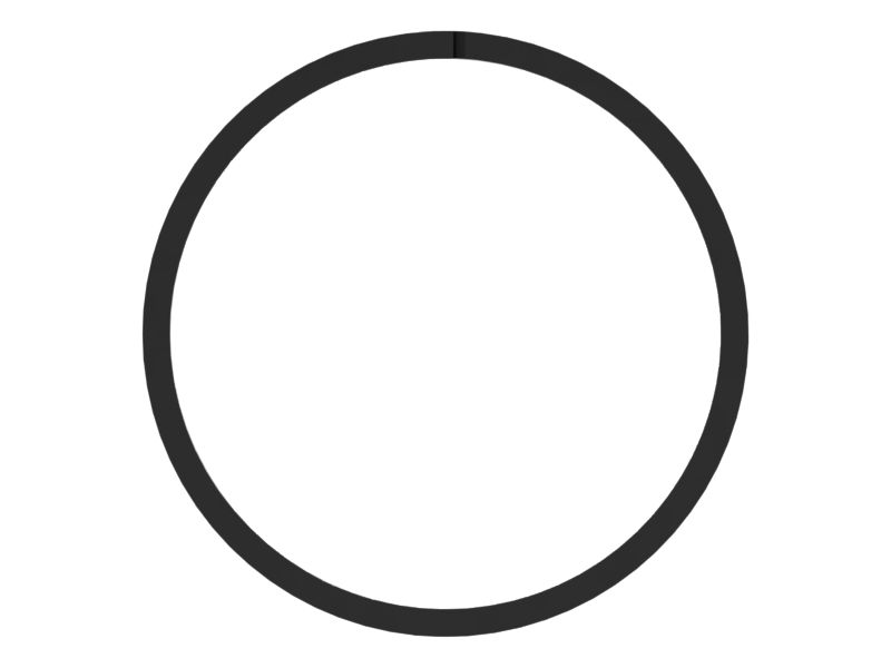 Опорное П-образное уплотнительное кольцо с внутренним диаметром 150 мм